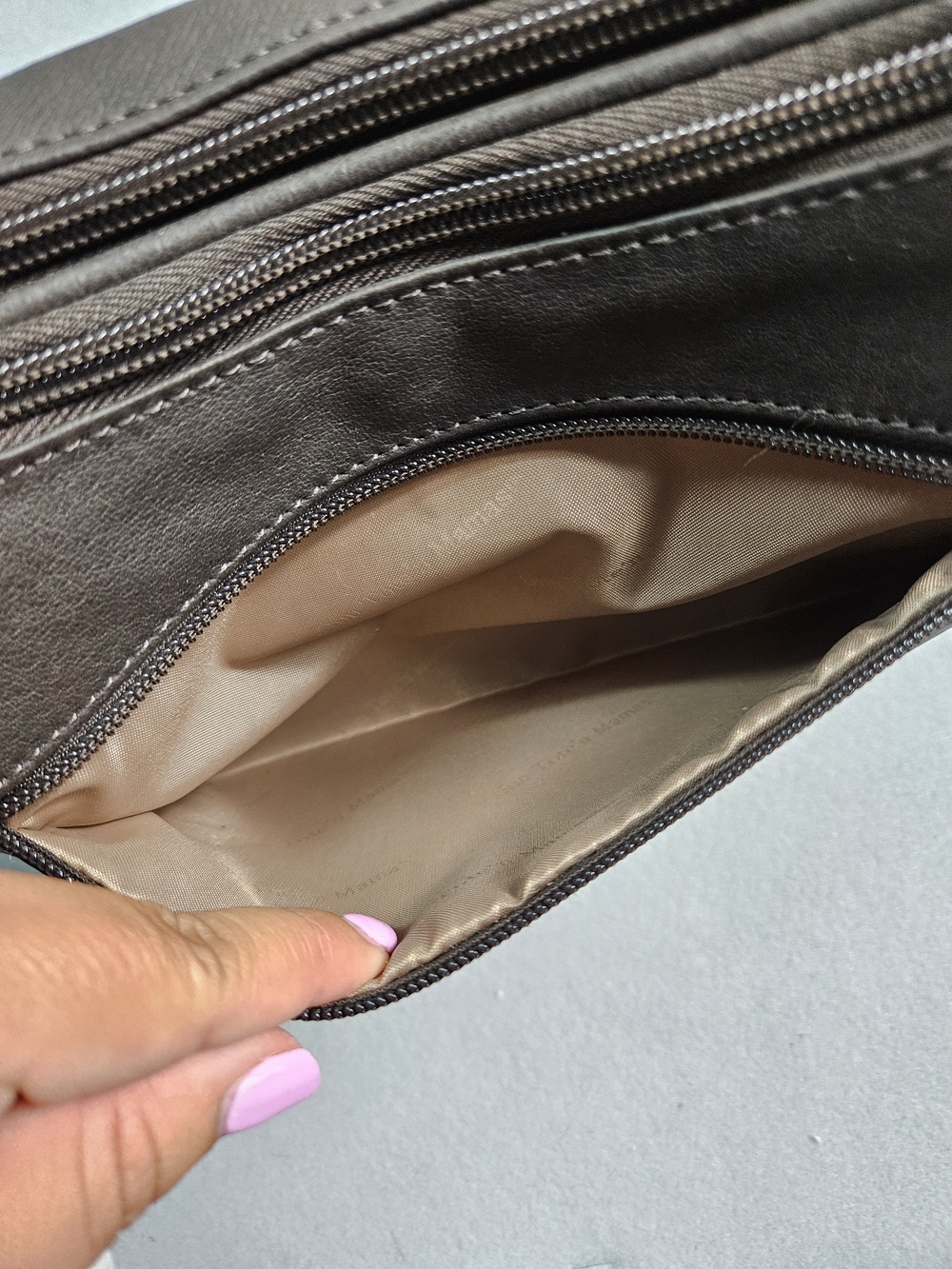 Gun Tote’n Mamas Brownish Black Leather Concealed Carry Hobo Handbag GTM Purse - Picture 14 of 16